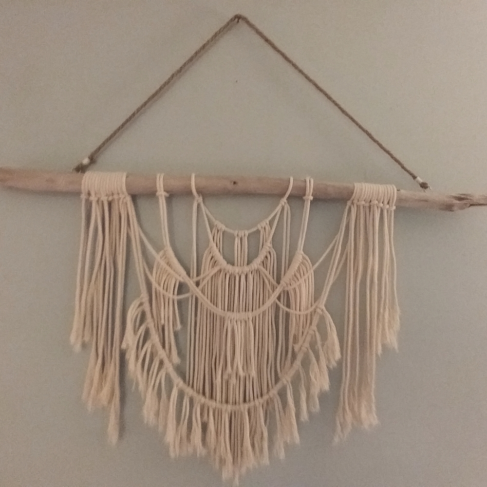 Hand Crafted Macrame Wall hanging.